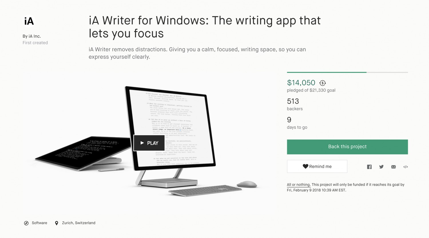 ia writer for windows 10