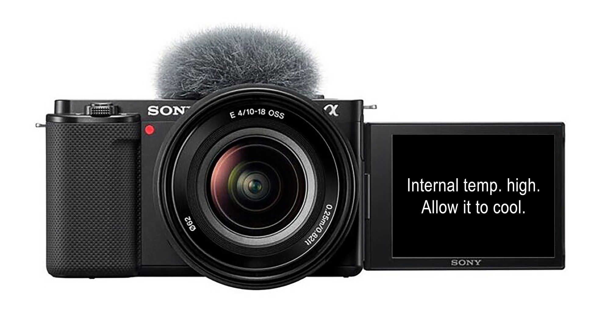 Internal temp. high. Allow it to cool. Sony ZV-E10 · Nono Martínez