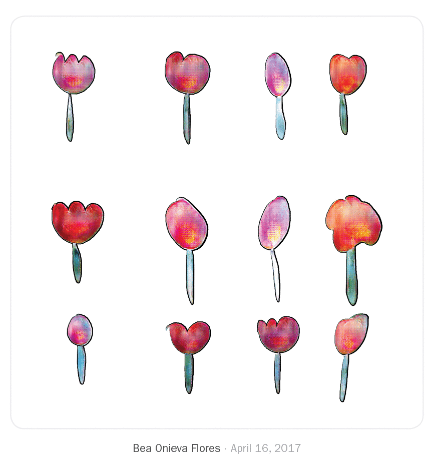 Drawings made by artists.